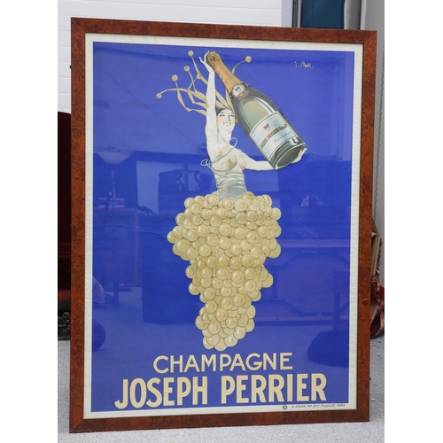 2169 - AFTER J STALL JOSEPH PERRIER CHAMPAGNE framed early poster circa 1920-1929(160cm x 120cm)... 