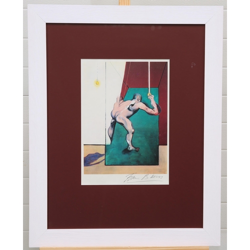 2171 - Y AFTER FRANCIS BACON (1909-1992) STUDY FOR THE HUMAN BODY , MAN TURNING ON THE LIGHT 1973 Signed li... 