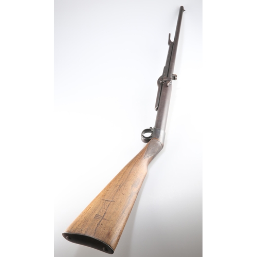 194 - A BSA .177 UNDER-LEVER AIR RIFLE, CIRCA 1910-1911, no. 36907, Improved Model D, the walnut stock sta... 