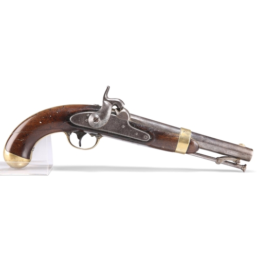 195 - AN AMERICAN MODEL 1842 PERCUSSION CAP CAVALRY PISTOL, BY H. ASTON & CO, MIDDLETOWN, CONNECTICUT,... 