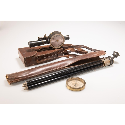 208 - A NEGRETTI AND ZAMBRA, LONDON COMBINATION INCLINOMETER, COMPASS, LEVEL AND SIGHT, 105, prov:pat:1547... 