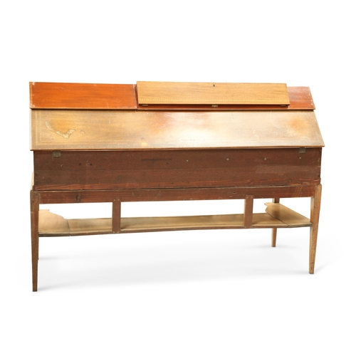 213 - A SQUARE PIANO, BY MUZIO CLEMENTI & CO, LONDON, CIRCA 1805, the mahogany with inlay, the fascia ... 