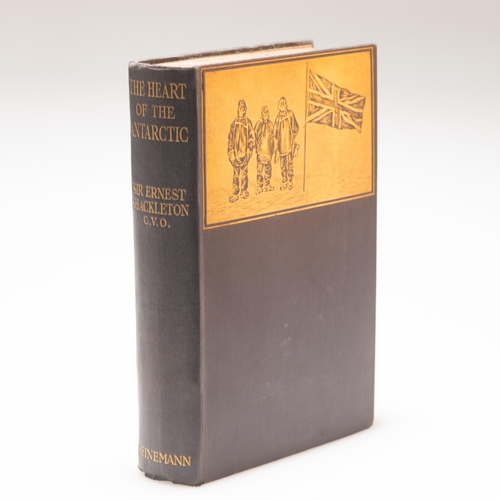 219 - SHACKLETON (SIR ERNEST), THE HEART OF THE ANTARCTIC, one volume, popular edition, 1910.... 