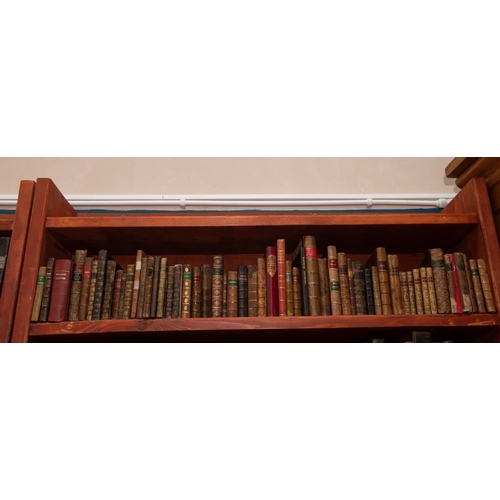 265 - A SHELF OF EARLY HISTORY, ETC. mainly written in the 18th/19th Centuries, many in leather.... 