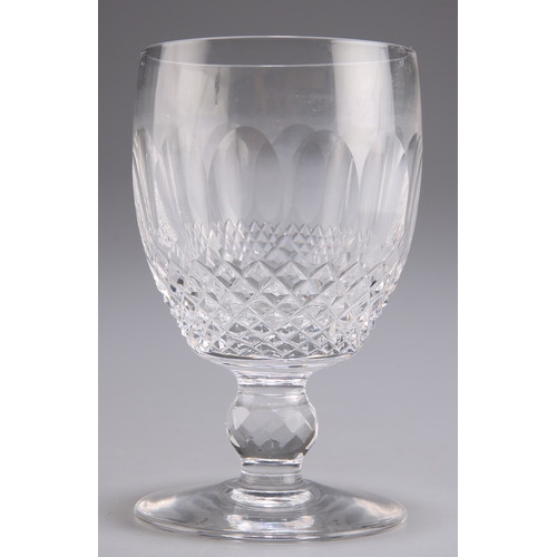 25 - TEN WATERFORD CRYSTAL COLLEEN PATTERN SHORT STEM GOBLETS. (10) 13cm highVery light general wear, no ... 