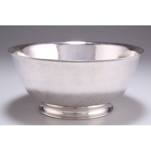 1021 - AN AMERICAN ARTS AND CRAFTS STERLING SILVER BOWL by Frans J.R. Gyllenberg for The Handicraft Shop, B... 