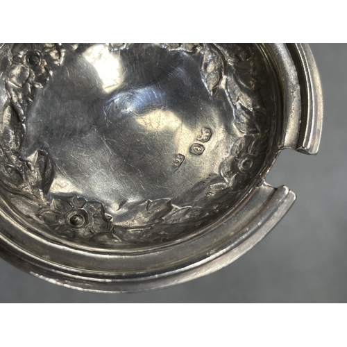 1097 - A WILLIAM IV SILVER MUSTARD POT by Richard Pearce & George Burrows, London 1834, of squat circul... 