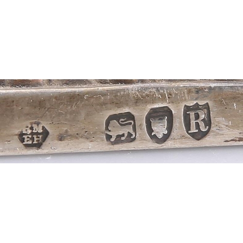 1310 - A PAIR OF VICTORIAN SILVER CANDLESTICKS by Richard Martin & Ebenezer Hall, London 1892, columnar... 