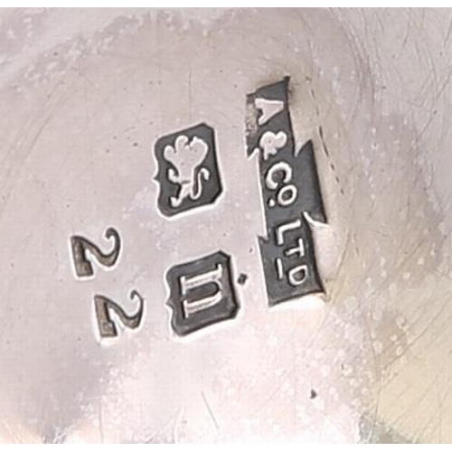 1389 - A GEORGE V SILVER TOAST WARMER by Asprey & Co Ltd, Birmingham 1912, the five-bar rack with eboni... 