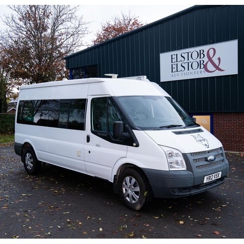 1 - A FORD TRANSIT CAMPERVAN 2012 registration, white, manual transmission, 6 gears, 2.2L (2198cc) diese... 