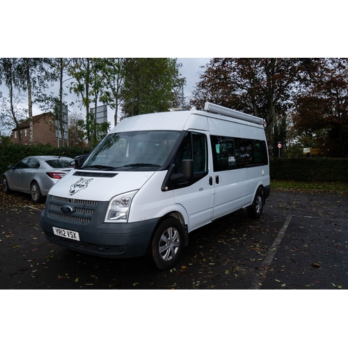 1 - A FORD TRANSIT CAMPERVAN 2012 registration, white, manual transmission, 6 gears, 2.2L (2198cc) diese... 