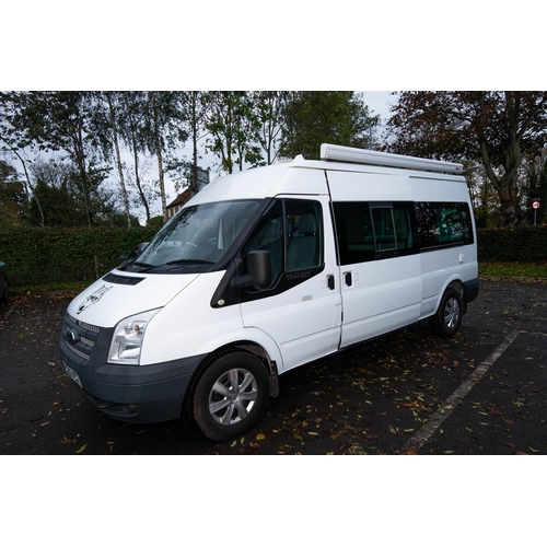 1 - A FORD TRANSIT CAMPERVAN 2012 registration, white, manual transmission, 6 gears, 2.2L (2198cc) diese... 