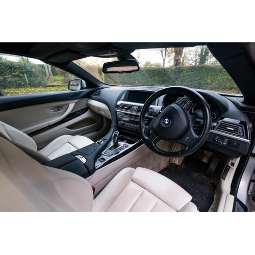 2 - A BMW 6-SERIES CONVERTIBLE CAR, 640i 2011 registration, silver, automatic transmission, 3 litre (297... 