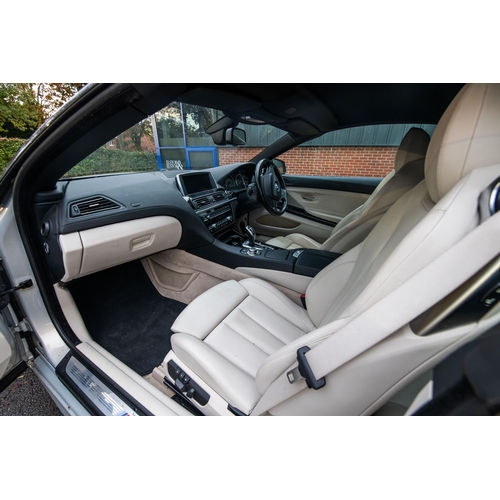 2 - A BMW 6-SERIES CONVERTIBLE CAR, 640i 2011 registration, silver, automatic transmission, 3 litre (297... 