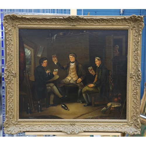 2042 - ENGLISH SCHOOL (19TH CENTURY) TAM O'SHANTER Oil on canvas(50cm x 60cm)