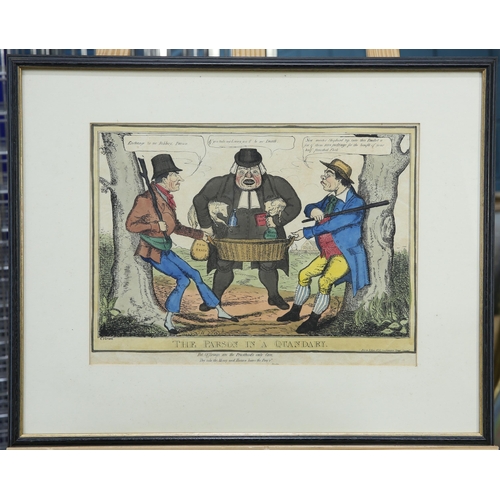 2057 - AFTER CHARLES JAMESON GRANT (FL 1830-1852) THE PARSON IN A QUANDRY Hand coloured etching
Published b... 