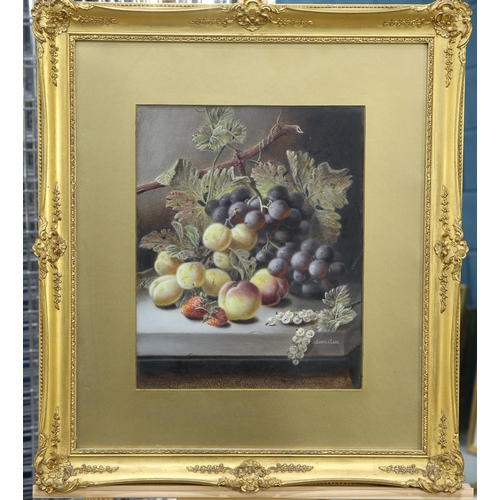 2082 - OLIVER CLARE (1853-1927) A PAIR OF STILL LIFES OF FRUIT Both signed
Oil on board(34cm x 27cm)Qty: (2... 