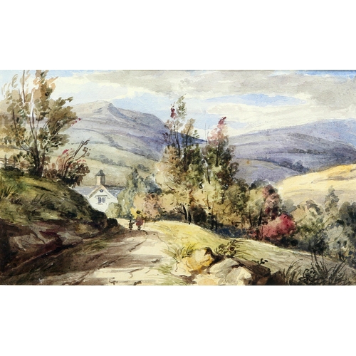 2143 - 19TH CENTURY ENGLISH SCHOOL VIEW OF LOW BRIDGE NEAR KENDAL, WESTMORLAND Watercolour(13cm x 22cm)... 