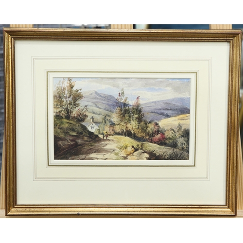 2143 - 19TH CENTURY ENGLISH SCHOOL VIEW OF LOW BRIDGE NEAR KENDAL, WESTMORLAND Watercolour(13cm x 22cm)... 