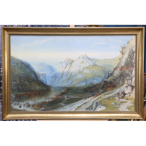 2151 - PHILIP MITCHELL RI (1814-1896) MOUNTAIN VIEW watercolour