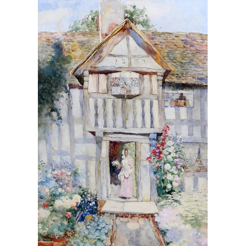 2155 - DAVID WOODLOCK (1842-1929) OUTSIDE THE MANOR HOUSE Signed
watercolour(50cm x 34cm)... 