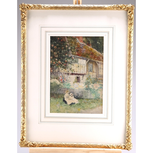 2156 - DAVID WOODLOCK (1842-1929) ROADSIDE COTTAGE, SEVENOAKS, KENT Signed
Watercolour(24cm x 16.5cm)With I... 