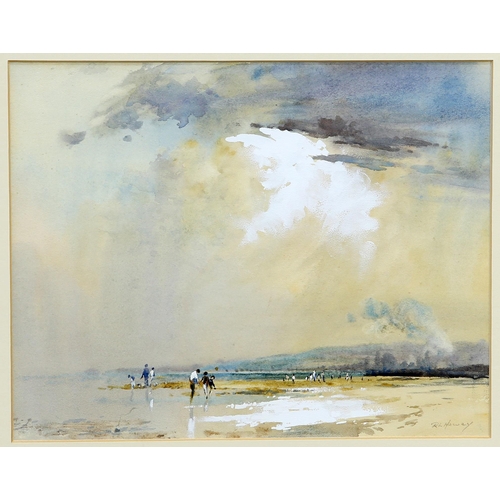 2166 - ‡ ROBERT LESLIE HOWEY (1900-1981) PAIR OF BEACH VIEWS Signed
Watercolour
 (22cm x 28cm)Qty: (2)... 