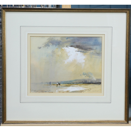 2166 - ‡ ROBERT LESLIE HOWEY (1900-1981) PAIR OF BEACH VIEWS Signed
Watercolour
 (22cm x 28cm)Qty: (2)... 