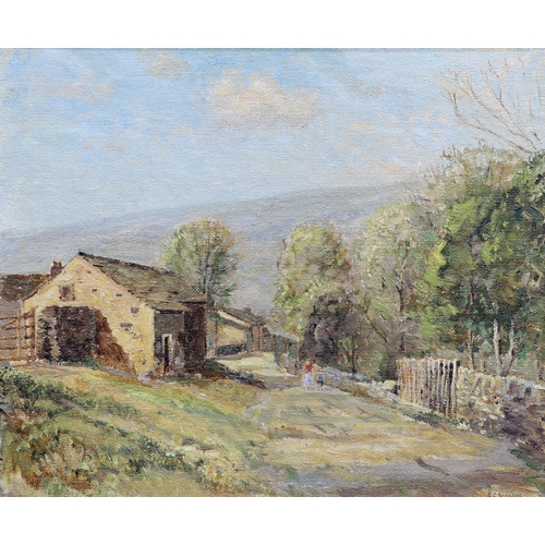 2184 - ‡ GORDON CLIFFORD BARLOW (BRITISH 1913-2004) KETTLEWELL Signed
Oil on board(50cm x 61cm)... 