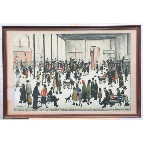 2189 - ‡ AFTER L.S LOWRY (1887-1967) PUNCH AND JUDY An old school print by Banyard Press(50cm x 75cm)... 