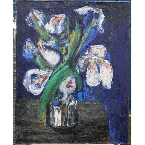 2201 - ‡ LAMEURICE (FRENCH 20TH CENTURY) STILL LIFE OF FLOWERS Signed and dated Lameurice 1957
Oil on canva... 