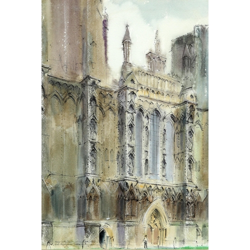 2205 - ‡ N SHEPHERDSON (CONTEMPORARY) WELLS CATHEDRAL Signed, titled and dated (19)72
Watercolour
 (37cm x ... 