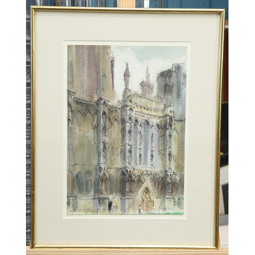 2205 - ‡ N SHEPHERDSON (CONTEMPORARY) WELLS CATHEDRAL Signed, titled and dated (19)72
Watercolour
 (37cm x ... 