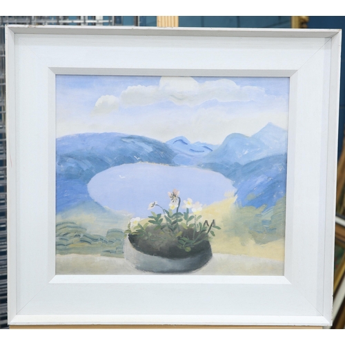 2221 - ‡ AFTER WINIFRED NICHOLSON (1893-1981) VIOLAS IN A WINDOW Limited edition print, 440/550 printed by ... 