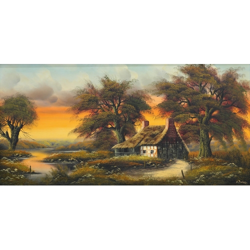 2228 - ‡ O BUCHHOLZ (MODERN GERMAN) FOREST LANDSCAPE Signed
Oil on canvas