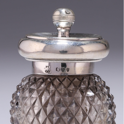 193 - A LATE VICTORIAN SILVER AND CUT-GLASS PEPPER GRINDER by William Hutton & Sons Ltd, London 1894, ... 