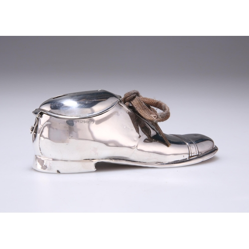 382 - AN EDWARDIAN NOVELTY SILVER MONEY BOX by S Blanckensee & Son Ltd, Birmingham 1909, in the form o... 