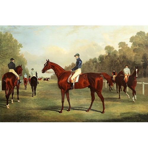 558 - AFTER JOHN FREDERICK HERRING SNR (1795-1865) A PAIR OF PRINTS OF RACE HORSES Framed and glazed print... 