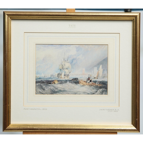 560 - AFTER J.M.W TURNER (1775-1851) THE PORTS OF ENGLAND, A SET OF SIX Limited edition prints(15cm x 22cm... 