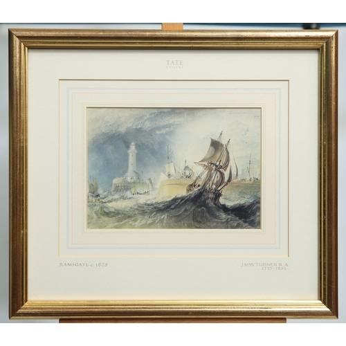 560 - AFTER J.M.W TURNER (1775-1851) THE PORTS OF ENGLAND, A SET OF SIX Limited edition prints(15cm x 22cm... 