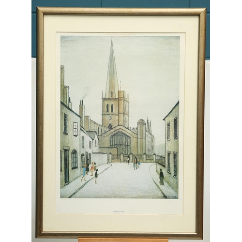 572 - ‡ AFTER LAURENCE STEPHEN LOWRY (1887-1976) BURFORD CHURCH Limited edition print of 850 with Grove Fi... 