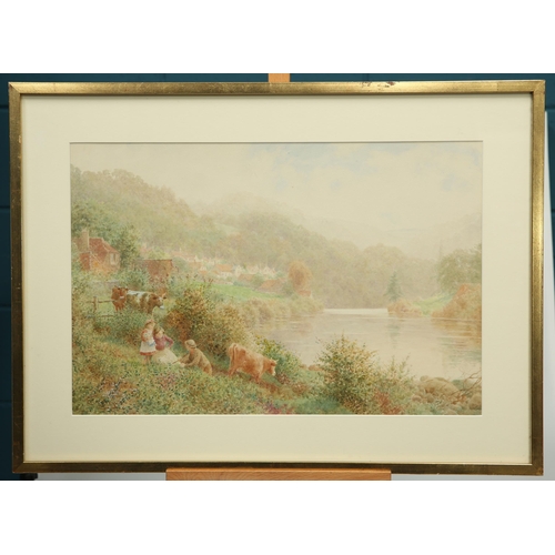 600 - CHARLES GREGORY RWS (1850-1920) MISTY MORNING ON THE WYE Signed
Watercolour(35cm x 53cm)... 