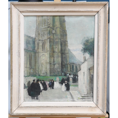 610 - ‡ JULES RENÉ HERVÉ (FRENCH 1887-1981) PREMIÈRE COMMUNION Signed
Oil on canvas(46cm x 38.1cm)... 