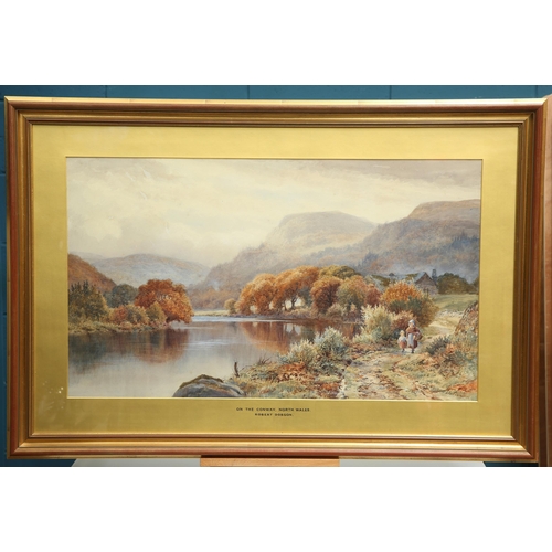 654 - ROBERT DOBSON (1860-1901) ON THE CONWAY, NORTH WALES Signed
Watercolour(50cm x 84.5cm)... 