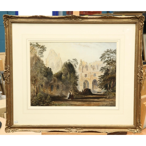 661 - THOMAS MILES RICHARDSON SNR (1784-1848) DRYBURGH ABBEY Watercolour
Provenance: Purchased at Phillips... 