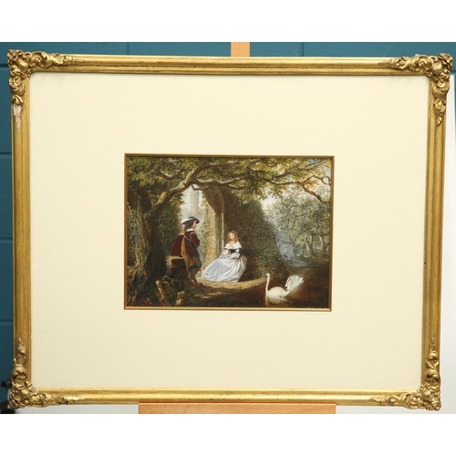 678 - JOHN EDMUND BUCKLEY (1824-1876) THE RENDEZVOUS Signed
Watercolour(22cm x 30cm)... 