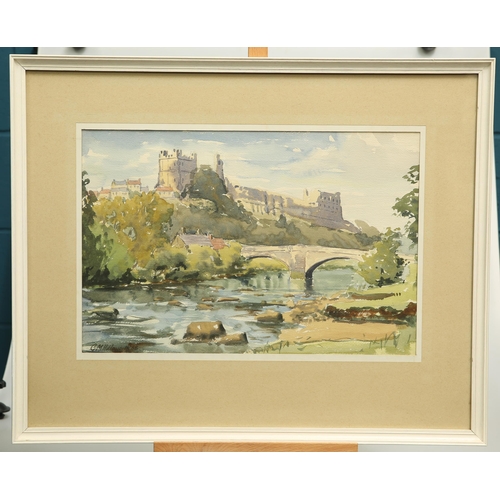 679 - G.M. HOLDSWORTH (20TH CENTURY) VIEW OF RICHMOND CASTLE Signed and dated (19)68
Watercolour(31.5cm x ... 