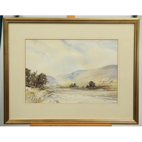 685 - ‡ ATTRIBUTED TO THE REV NORMAN ROBERTSHAW (20TH CENTURY) UPPER SWALEDALE Watercolour
 
 (22.5cm x 32... 