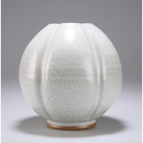 99 - CHARLES VYSE (1882-1971), A STONEWARE VASE, DATED 1938 with crackled celadon glaze, incised VYSE 193... 