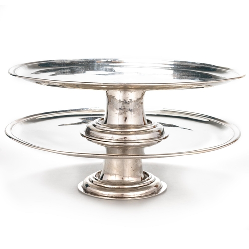 183 - A PAIR OF GEORGE I BRITANNIA STANDARD SILVER TAZZAS by Matthew Lofthouse, London 1720, of circular f... 